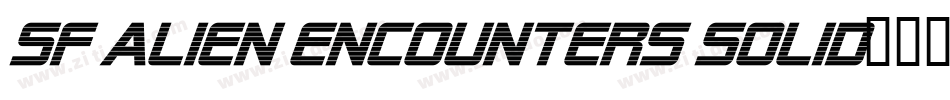 SF Alien Encounters Solid字体转换